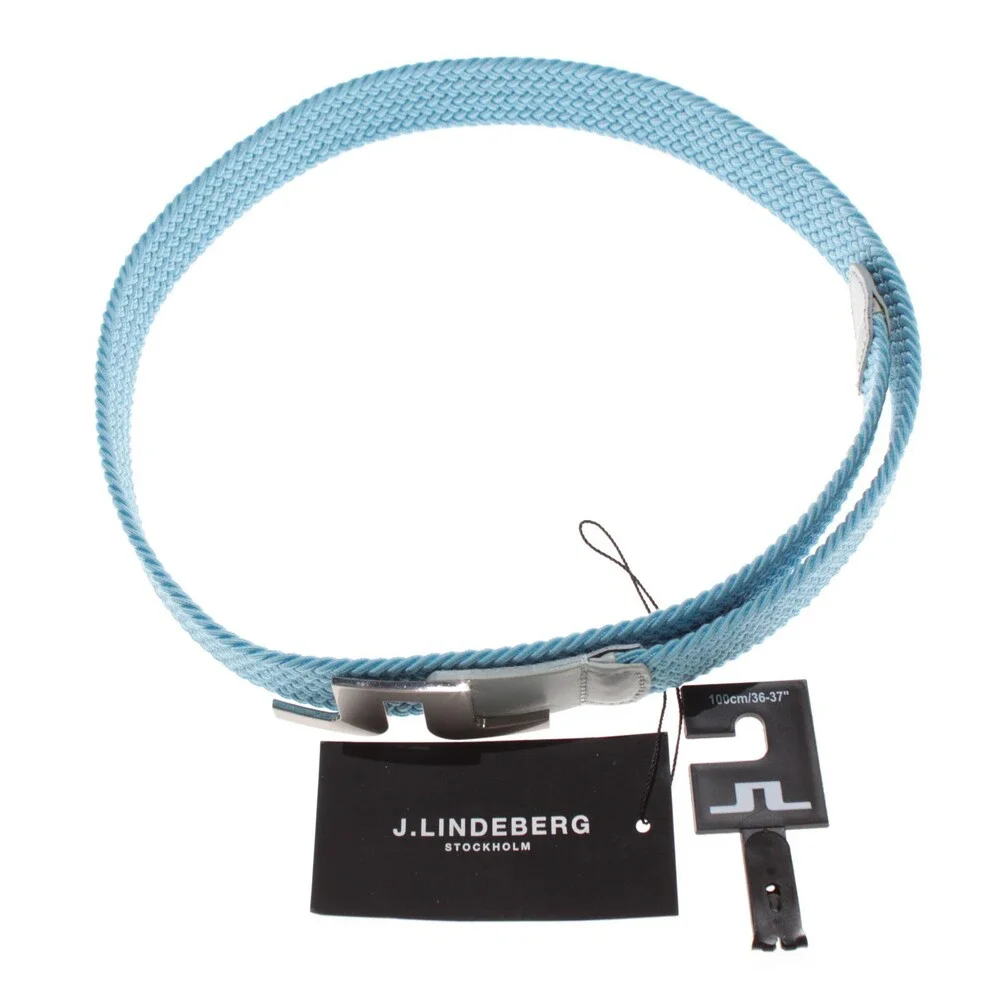 J.Lindeberg NWT Berry Elastic Braided / Woven Belt Size 100 (US 36-37) in Blue